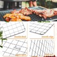 Hicarer 10 Pcs Stainless Steel BBQ Grill Topper for Outdoor, 10 x 12