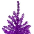 thumbnail image 3 of Northlight 6' Metallic Purple Tinsel Artificial Christmas Tree - Unlit, 3 of 6
