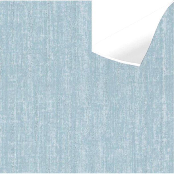 Blue Faux Grasscloth Peel and Stick Wallpaper Linen Fabric Contact