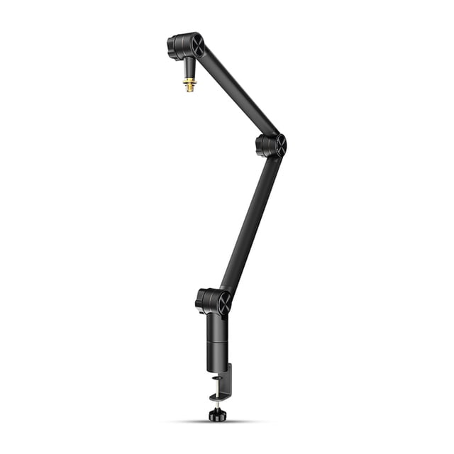 TFixol Bras de Microphone Réglable en Alliage d'Aluminium pour Enregistrement Studio, Streaming en Direct et Karaoké avec Design Antichoc
