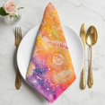 thumbnail image 2 of Cloth Napkins Set of 4 - 20x20 Inches, Orange Pink Purple Washable Reusable Table Napkins, Modern Abstract Watercolor Soft & Absortbent Dining Napkin for Party Wedding Hotel Restaurant, 2 of 9