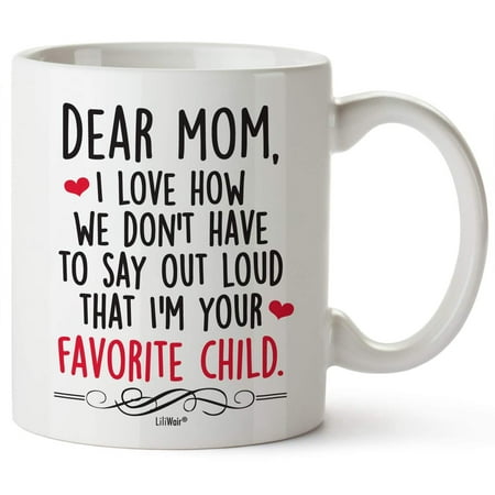 

Mom Christmas Gift Presents For Mom from Daughter Son Funny Birthday Present Coffee Mugs Mug Presents in Law Step Moms Cool Unique Ideas Stepmom Aunt Wife Tea Cups 11oz