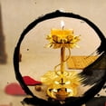 thumbnail image 3 of 6 Portavelas Decorativos De Loto De 4 Pulgadas Para Interior Y Exterior, 3 of 7