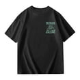 thumbnail image 2 of WhouRiu Toddler Boys' Tshirts Short Sleeve Letter Printed T Shirt Child Loose Casual Outdoor Tops Black,Sizes 3-4, 2 of 5