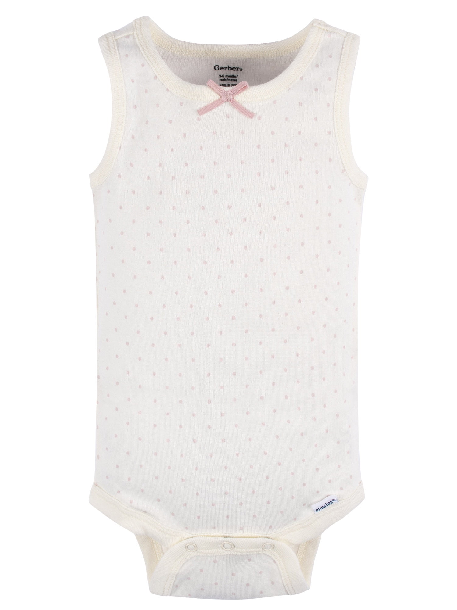 Gerber Baby Boys or Girls Casual Sleeveless Bodysuits, 5-Pack, Sizes 0/3 Months- 24 Months