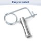 thumbnail image 5 of Uxcell 8-Pack Pin de Seguridad de Pasador en Forma de Broche, Pines de Acero de Resorte M3x40mm, Sujetadores de Broche de Bloqueo Rápido, Clips Retenedores Pesados, 5 of 7