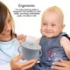 thumbnail image 2 of A prueba de derrames Reutilizable para bebés Soporte para bocadillos de mano Taza de silicona Comida para el hogar Almacenamiento de bocadillos Caja de jugo Entrenamiento Mini contenedor Azul seitruly BA000340-03, 2 of 7