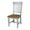 Hickory/Stone, variant on Vista Solid Wood Slat Back Chair - Set of 2 Chairs in Hickory/Washed Coal