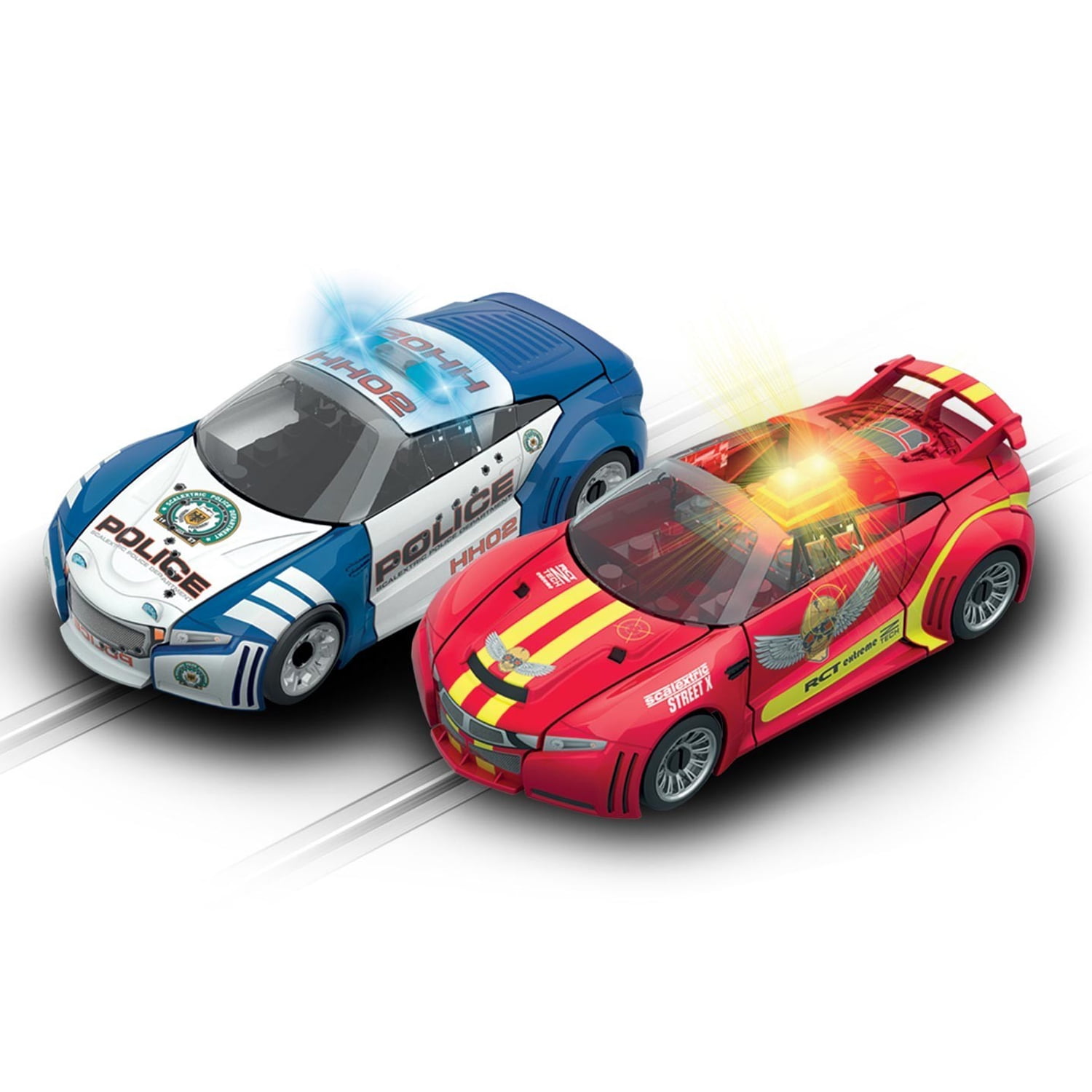 Quickbuild Cops N Robbers 1 32 Slot Car Race Track Walmart Com