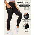 thumbnail image 1 of Seamless High Rise Leggings Butt Lifting With Pockets Women's Underwear & Shapewear, 1 of 8