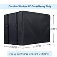 thumbnail image 6 of "SkyAuks Waterproof Air Conditioner Cover for Window Units, Outdoor AC Dust Protection, Black - 27.55"" x 25.9"" x 18.89""", 6 of 7