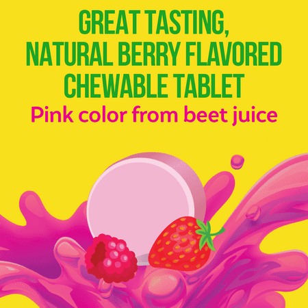 Culturelle Kids Purely Probiotics Chewables, for Children's Health and Immune Support, Bursting Berry, 30 Count