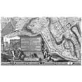 thumbnail image 3 of Nolli, Giovanni Battista 24x16 Black Modern Framed Museum Art Print Titled - Rome Sectional Map, 3 of 5