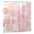 thumbnail image 2 of YFYANG Waterproof Bathroom Shower Curtain, Pink Circle Pattern Shower Curtain Set with Hooks, Home Bathroom Tub Decor - 72 "x72", Plastic Hooks, 2 of 6