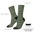 thumbnail image 4 of Rateoe Jungle Green Camo USA Flag for Women Casual Calf Socks - Cute Crew Socks - Thin Soft Above Ankle Socks Size 5-11, 4 of 6