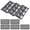 Black:Round-hole, variant on 8Pcs diamond hole Trading Card Display Riser Black Acrylic Modular Structure Risers Trading Card Rack for Sports Showcase Vendor Booth