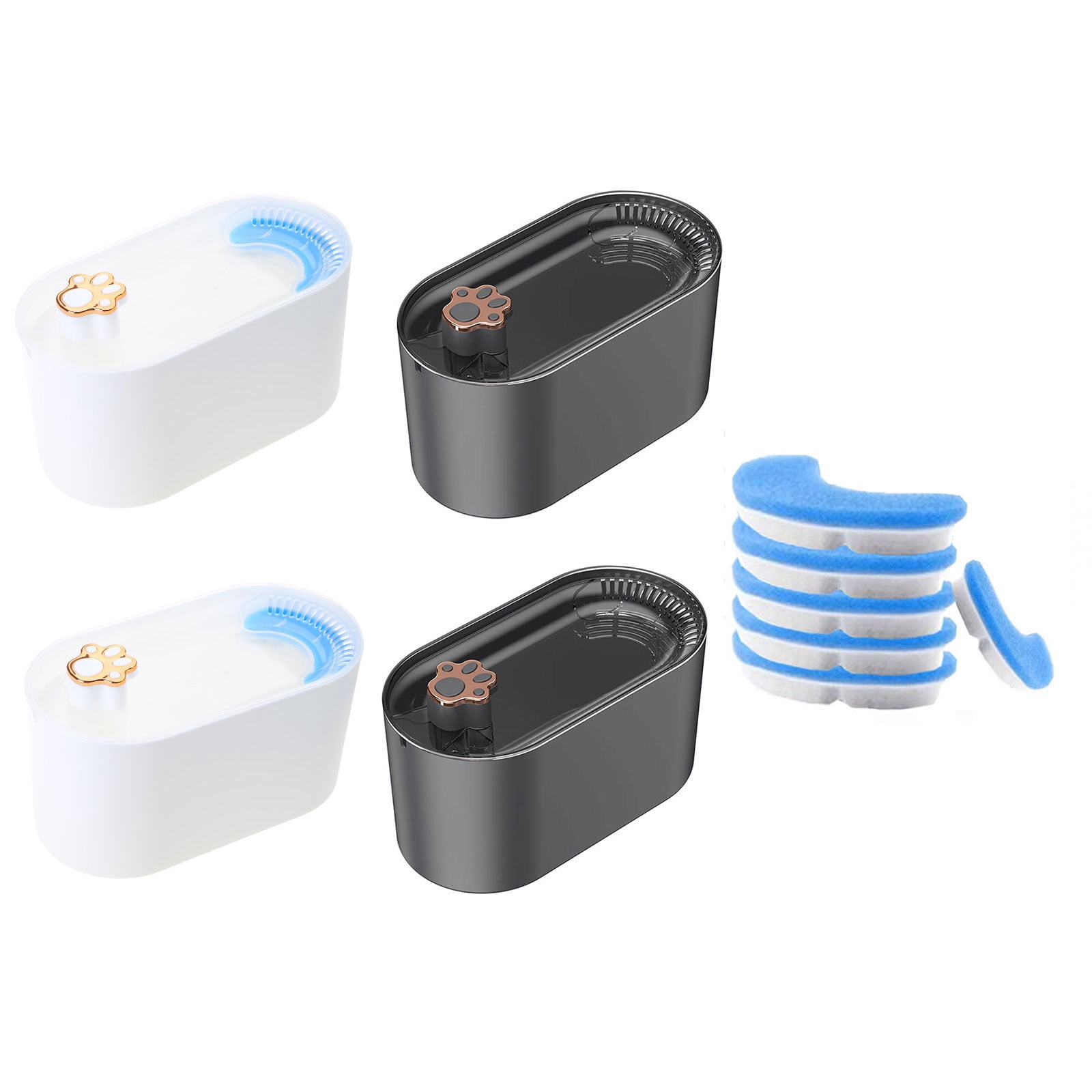 Cat Fountains Dog Water Dispenser 101oz Water Capacity Super Quiet Automatic Drinking Water Bowl Multiple Layer Filtered