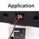 thumbnail image 5 of 2X Conector Banana A Cable de Altavoz RCA, Cable de Altavoz RCA Macho A Conectores Banana (2Banana) 4N OFC HiFi Cable de Altavoz 2M, 5 of 5