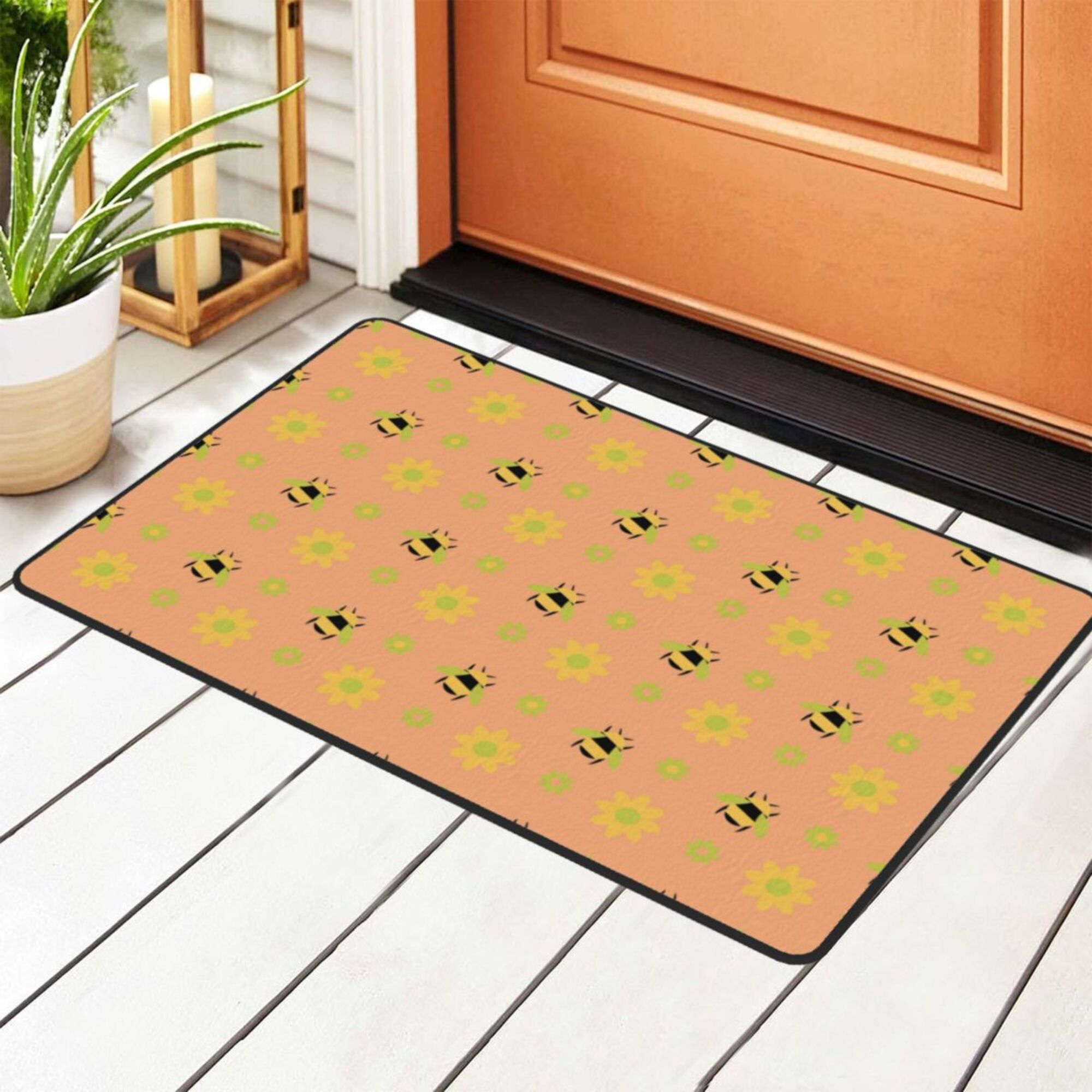 ZICANCN Bee A Bug Gift Area Rugs Doormat , Facecloth Non-Slip Floor Mat ...