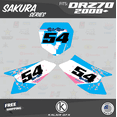 thumbnail image 3 of Kalair GFX Graphics Kit for Suzuki DRZ70 (2008-2019) Sakura Series, 3 of 5