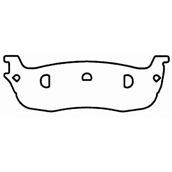 GOPARTS Replacement for 20032010 Lincoln Town Car Rear Disc Brake Pad