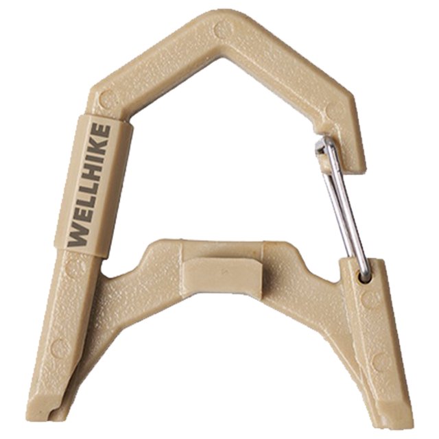 Light Hook Camping Gz Lamp Carabiner ABS GZ colgando para pesca al aire libre Caki