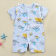 thumbnail image 2 of UAYOTSE Baby Cotton Jacquard Double Button Climbing Suit Is Simple and Fashionable,Sizes 0-6 Months, 2 of 4