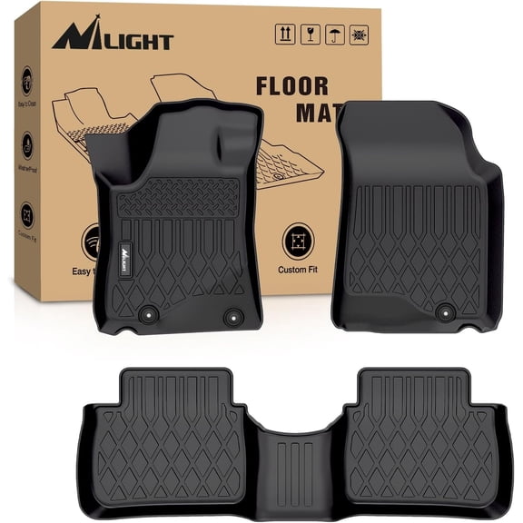 Nilight TPE Floor Mats for Nissan Altima 2013 2014 2015 2016 2017 2018, All Weather Custom Fit Heavy Duty Floor Liners