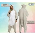 thumbnail image 3 of Koala One Piece - Plush Adult Animal Costume Jumpsuit by Silver Lilly (Gray, Large), 3 of 6