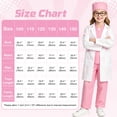 thumbnail image 2 of Marendyee Doctor Costume for Girls and Boys Kids Scrubs Nurse outfit With Set including a stethoscope Dress Up Cosplay Halloween Toddler 6T 5-6Years, 2 of 23