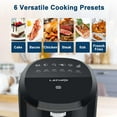 Lature 4.2 QT Air Fryer Oven, Dual Baskets, 6 Presets, Time & Temp