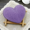 thumbnail image 2 of Kokovifyves Beauty Tools Face Konjac Heart-shaped Face Wash Wash Face Scrub Sponge Clean Face Make-up Removal Thicken Large Sponge, 2 of 3