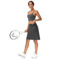 thumbnail image 5 of Women's Tennis Skirts Golf Skirts Yoga Skirt Side Pockets 2 In 1 Tummy Control Butt Lift Quick Dry High Waist Yoga Fitness Gym Workout Skort Bottoms B, 5 of 5