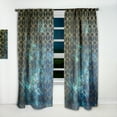 thumbnail image 2 of Designart 'Honeycomb Capital Gold XI' Modern & Contemporary Curtain Panel, 2 of 5