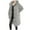 Gray, variant on Fesfesfes Coat for Women Solid Color Button Pocket Recreational Hooded Long Sleeve Windbreaker Coat Tops