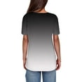 thumbnail image 4 of iHengLiXing Plus Size Womens Tops Dressy Casual Women's Casual Solid Color Medium Short Sleeve-Neck Top, 4 of 6