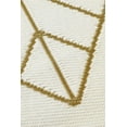 thumbnail image 3 of Fab Habitat Outdoor Rug - Waterproof, Fade Resistant, Crease-Free - Premium Recycled Plastic - Art Deco Geometric - Patio, Porch, Deck, Balcony - Sydney - Gold & Cream - 5 x 8 ft, 3 of 4