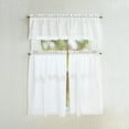 thumbnail image 4 of CHF Penny Eyelet 36" Tier Curtain, White, 4 of 5