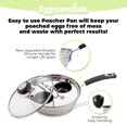 thumbnail image 2 of Sartén para escalfar huevos Eggssentials, antiadherente, acero inoxidable, 75 ml, 2 of 7