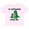 thumbnail image 3 of Inktastic My Auntiesaurus Loves Me Boys or Girls Toddler T-Shirt, 3 of 5