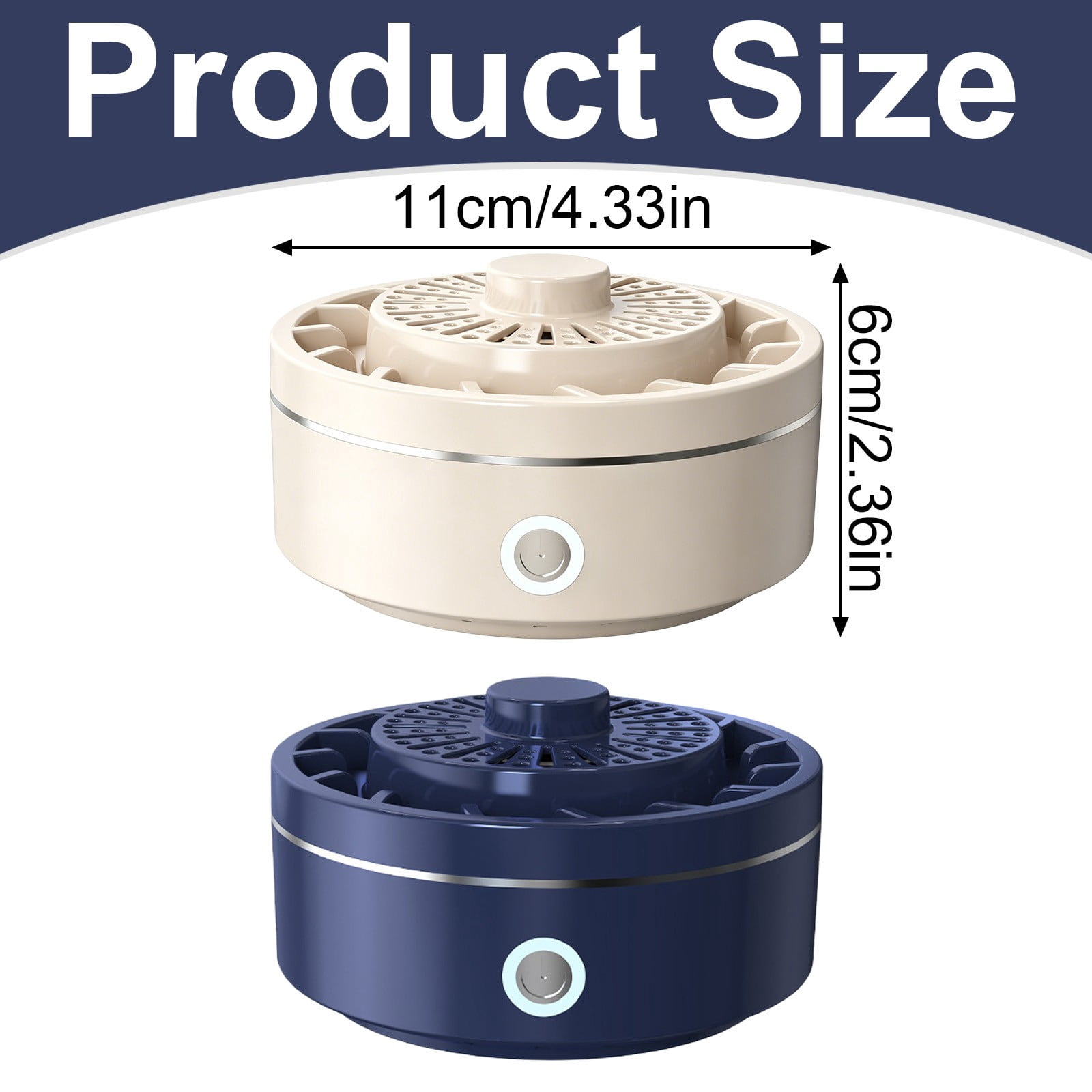 USB Rechargeable Wireless Fruit and Vegetable Cleaner Purifier, Portable Ion Technology Washing Machine - Electric Sanitizer for Meat Vegetables Utensils (Blue)