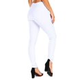 thumbnail image 2 of Women's Cotton Blend Full Length Jeggings Stretchy Skinny Pants Jeans Leggings, 2 of 3