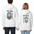 thumbnail image 2 of Lotusprinthandmade Valentine’s Day Lion King And Queen Hoodie 2D S-5XL Multicolor (M) – Valentine Couple Hoodie Set, 2 of 4