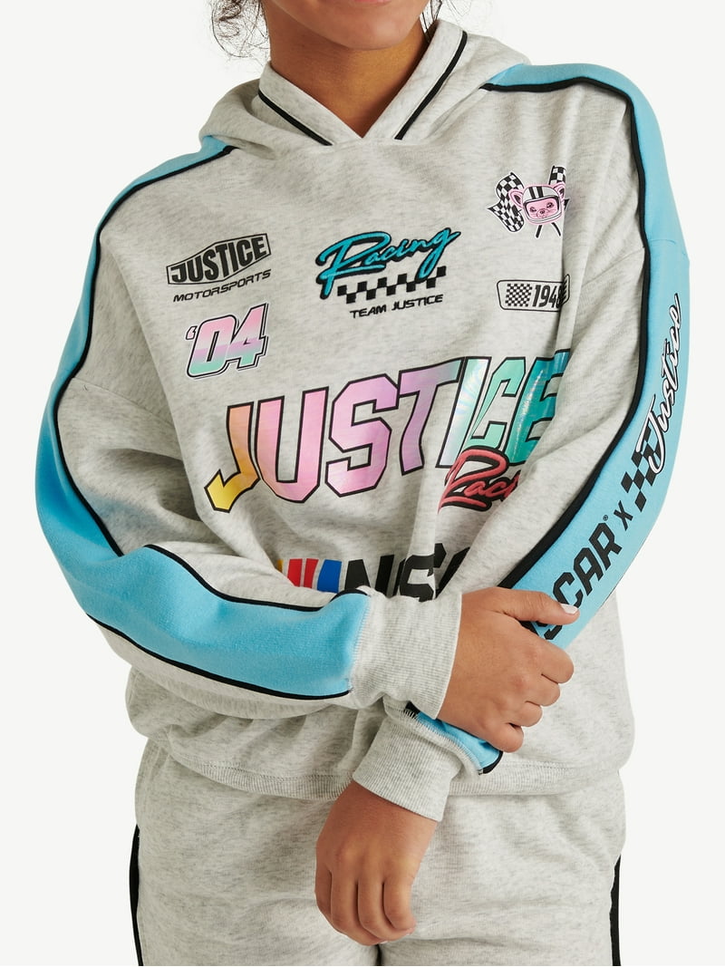 Justice Girl's NASCAR X Justice Collab Hoodie, Sizes XS - XLP