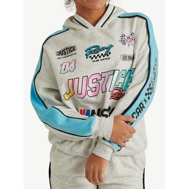 Justice Girl's NASCAR X Justice Collab Hoodie, Sizes XS - XLP