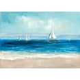thumbnail image 2 of Key 18x14 Black Ornate Wood Framed with Double Matting Museum Art Print Titled - Sailing By, 2 of 4