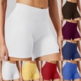 thumbnail image 5 of felwors High Waisted Biker Shorts Tummy Control Seamless Workout Yoga Running Volleyball Blue for Size L, 5 of 9