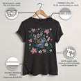 thumbnail image 3 of Women's Lilo & Stitch Flowers and a Coconut  Graphic Tee Black X Large, 3 of 9
