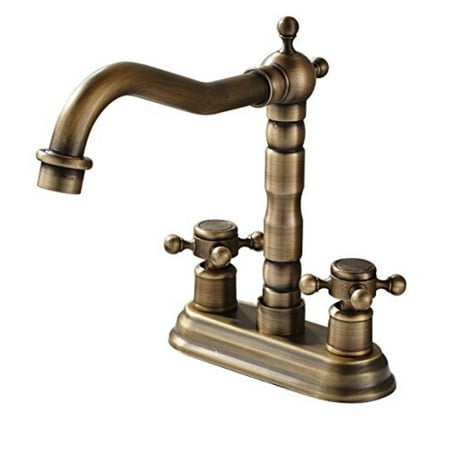 Rozin 4 Inch Centre Hole Bathroom Sink Faucet 2 S Basin Mixer Rozin 4 Inch Centre Hole Bathroom Sink Faucet 2 S Basin Mixer Tap Antique Br