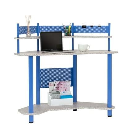 Calico Designs - Study Corner Computer Desk - Blue/Gray